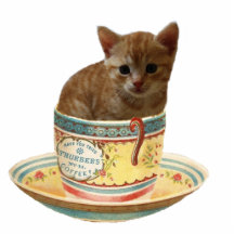Café n'importe qui ? sculpture en photo de chaton photo en relief