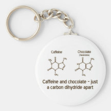 Caféine et chocolat Keychain Porte-clés