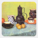 Cafetière bleue d'émail de Van Gogh, poterie de te Adhésifs