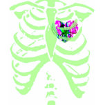 cage thoracique abstraite de vert de menthe de coe