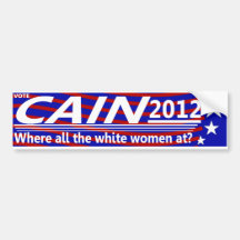 CAÏN 2012 - À où toutes les femmes blanches ? Autocollant Pour Voiture