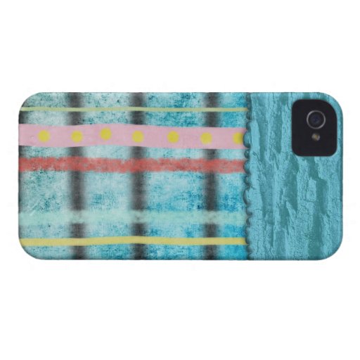 Caisse bleue affligée du coque iphone 4s d'Armony