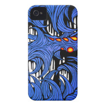 caisse bleue de l'iphone 4/4s étuis iPhone 4