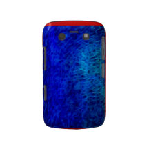Caisse bleue profonde de Blackberry de mode d'art  Coques Blackberry Bold