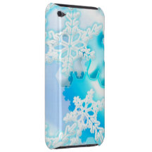 caisse de flocons de neige d'hiver d'iPod Coques iPod Touch