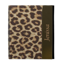 Caisse de folio d'iPad d'empreinte de léopard Coques iPad