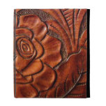 Caisse en cuir de folio d'iPad usinée par Faux Coques iPad Folio