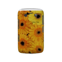 Caisse jaune de Blackberry de marguerite Coque Blackberry Bold