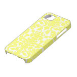 Caisse jaune de l'iPhone 5 de damassé Coques iPhone 5 Case-Mate
