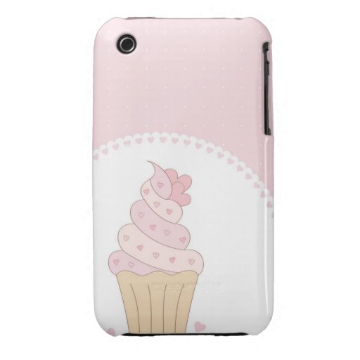 Caisse mignonne de petit gâteau étui iPhone 3