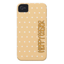 Caisse orange heureuse de l'iPhone 4/4S de Pâques Coques iPhone 4 Case-Mate