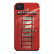 Caisse rouge britannique classique de l'iPhone 4 d Étui iPhone 4