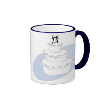 Cake Twee van het huwelijk Bruidegoms Beker