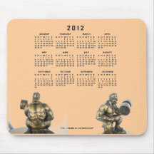 Calendrier 2012 tapis de souris