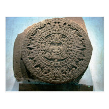 "Calendrier aztèque de Sun," Mexico Cartes Postales