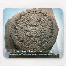 "Calendrier aztèque de Sun," Mexico Tapis De Souris
