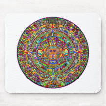 Calendrier aztèque tapis de souris