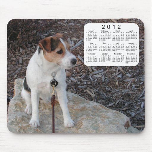 Calendrier de 2012 chiens tapis de souris