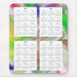 Calendrier de 4 ans sur la conception brouillée Ba Tapis De Souris