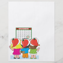 Calendrier de Noël d'enfants Prospectus Avec Motif