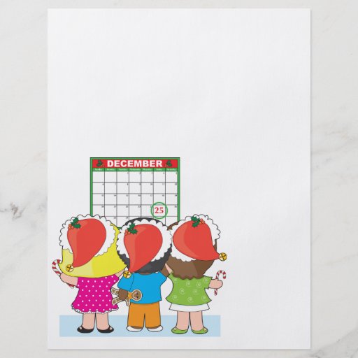 Calendrier de Noël d'enfants Prospectus Avec Motif