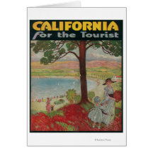 Californië voor het Poster van de Toerist Kaart