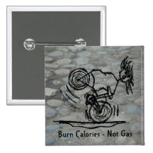 Calories de brûlure - pas gaz pin's