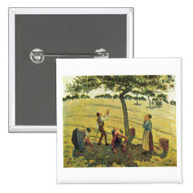 Camille Pissarro - Apple moissonnent l'huile d'Era Pin's