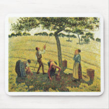 Camille Pissarro - Apple moissonnent l'huile d'Era Tapis De Souris