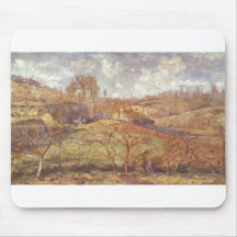 Camille Pissarro - arbres d'huile du ressort 1875  Tapis De Souris