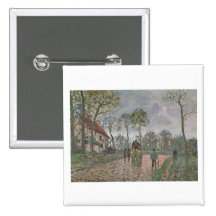 Camille Pissarro - car d'huile de Louveciennes 187 Badges