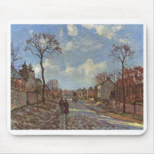 Camille Pissarro - ciel 1872 d'arbre de route de L Tapis De Souris