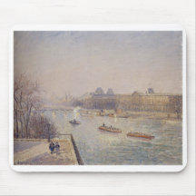 Camille Pissarro - gel de matin du soleil de 1901  Tapis De Souris