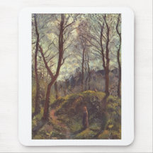 Camille Pissarro - grande huile des arbres 1875 de Tapis De Souris