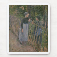 Camille Pissarro - huile de la conversation 1881 s Tapis De Souris