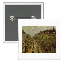 Camille Pissarro - huile du ressort 1897 de Bd. de Badges Avec Agrafe