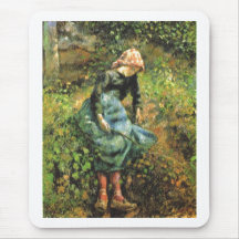 Camille Pissarro - huile rurale du bâton 1881 de l Tapis De Souris