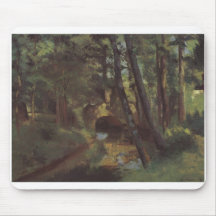 Camille Pissarro - petit pont de Pontoise 1875 Tapis De Souris
