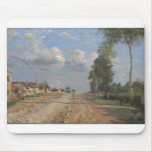Camille Pissarro - route au pétrole de Versailles  Tapis De Souris