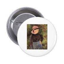 Camille Pissarro - toile d'huile d'écharpe de femm Badge