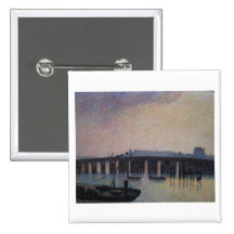 Camille Pissarro - vieux pont de Chelsea Londres 1 Pin's