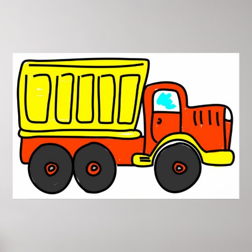 Camion à benne basculante posters