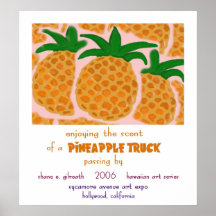 Camion d'ananas affiches