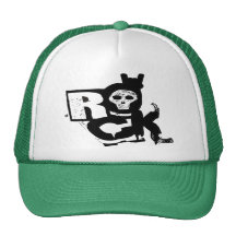Camionneur de crâne de main de roche casquettes de camionneur