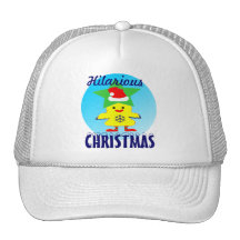 camionneur hilare Hat♥♪ de poulet ♫♥Merry de Père  Casquettes De Camionneur
