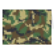 Camouflage de pixel cartes
