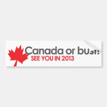 Canada of Mislukking Bumperstickers