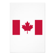 Canadese Vlag Custom Uitnodging