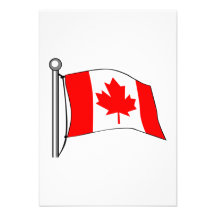 Canadese Vlag Persoonlijke Uitnodigingen