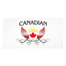 Canadien pendant la vie photocarte customisée
